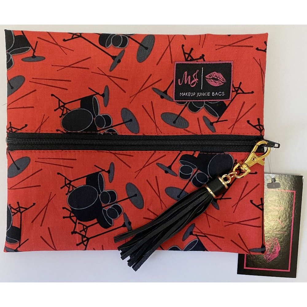 Makeup Junkie Drums NEW  Red & Black  SMALL